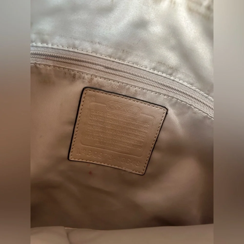 Coach Cream Shoulder Bag